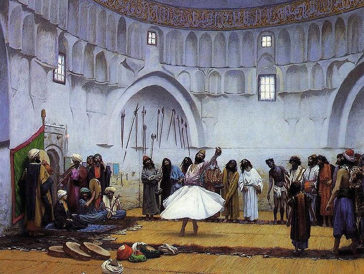 Jean-Leon Gerome Whirling Dervishes Germany oil painting art